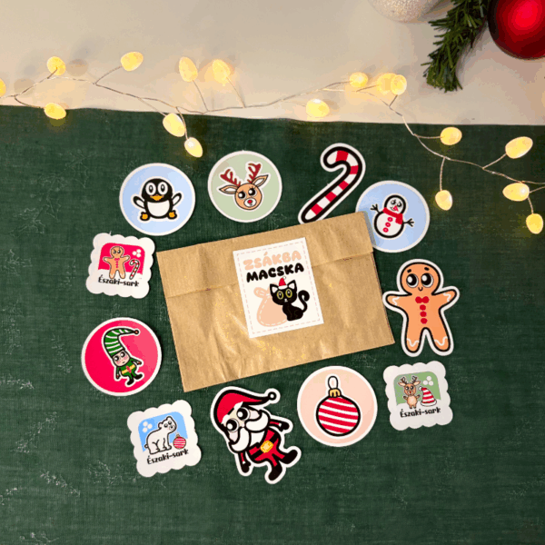 Zsákbamacska téli matrica csomag