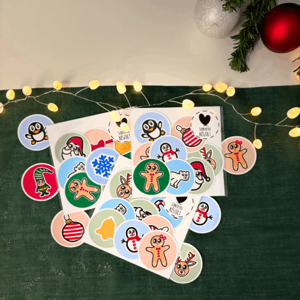 Téli matrica csomag - Kör alakú