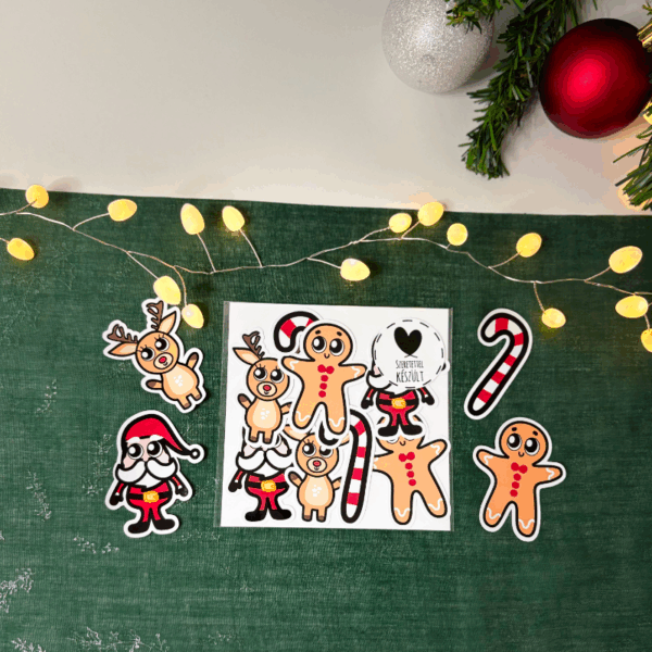 Téli matrica csomag - alakzatos nagy matricákkal